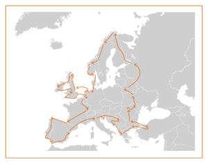 carte tour europe camping car