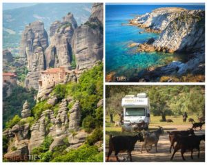 Grèce en Camping-Car Tour d'Europe Péripléties Météores Sithonia