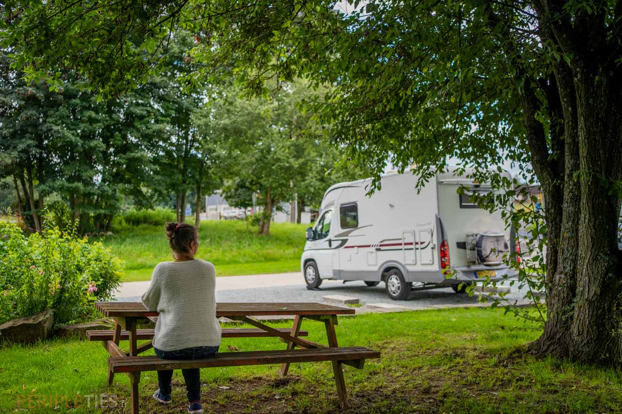 Niveau numérique stationnement camping car - Équipement caravaning