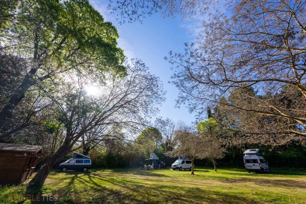 camping-car van nature