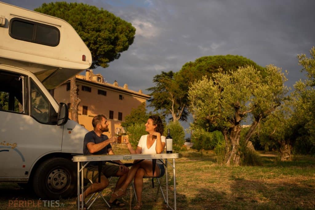 voyage italie en camping car