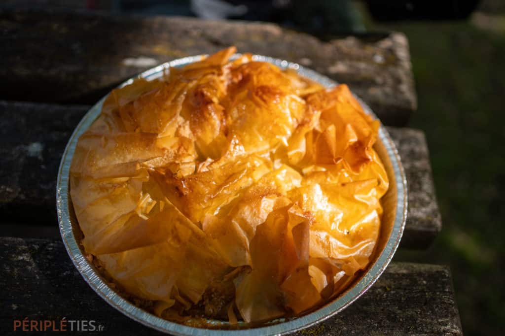 Pastis lotois croustillant aux pommes spécialité du Quercy