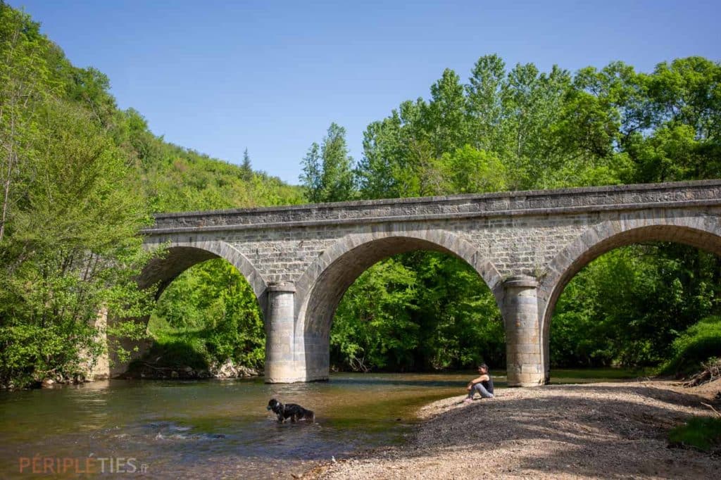 Pont enjambant le Célé à Espagnac-Sainte-Eulalie