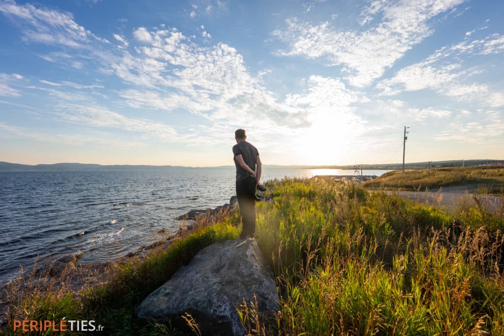 Paysage côtier près de Percé en Gaspésie au Québec