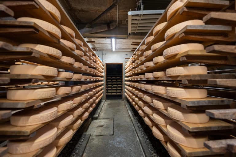Cave d'affinage de fromages à l'alpage, raclette et tomme fabriquées sur place avec Place to Bee