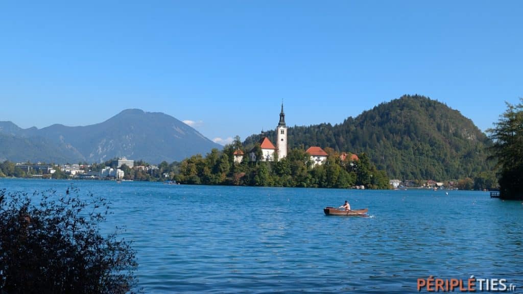 Lac de Bled et son île avec l'église de l'Assomption